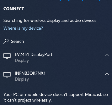 dell miracast windows 10